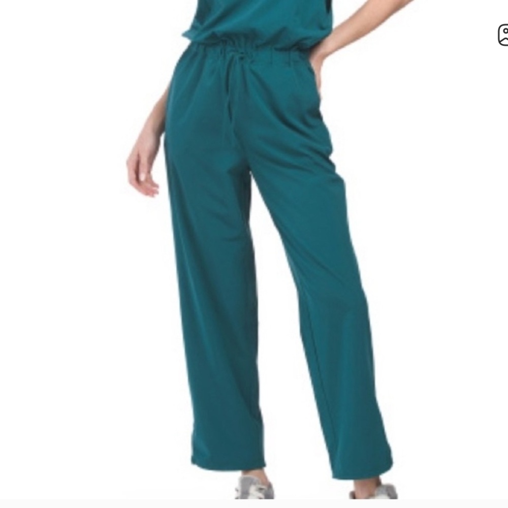 Mondetta Chocolate Brown Sleeveless Jumpsuit with Corded Ankles and Tie Waist XS - Picture 3 of 16